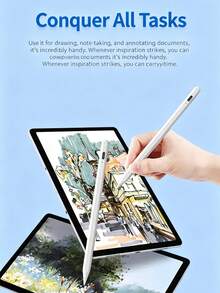 Eight Nibs Packed In A Transparent Box. Replacement Tip Compatible With Apple Pencil 1st/2nd Generation Stylus Nib Special Tip For IPad Stylus Capacitive Pen - White - View 8