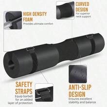 3 piezas Almohadilla para barra de sentadillas y entrenamiento - Soporte acolchado para el cuello y los hombros para barras estándar - Multicolor - Ver 8