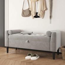 Storage Benches & Ottomans - Grey - View 7