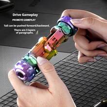 Simulation Agent Golden Finger Toy Gun Mini Finger Gun Alloy One-Click Shell Ejection Soft Bullet Gun Shock Bomb Toy Fun Interesting Gift For Classmates Friends Family Birthday - Perfect Gift - Multicolor - View 6