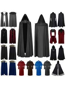Men Cosplay Clothing - White Priest's Cloak - View 2