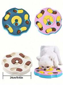 1PC Dog Puzzle Toys Slow Feeder, Interactive IQ-Enhancing Food Dispenser, Non-Slip Slow Eating Bowl, Cat And Dog Food Game, Durable And Easy To Clean, Anti-Choking Function, Slow Feed Treat Dispenser, Suitable For Small To Large Dog Breeds For Intelligence Training. - màu xanh lá - Xem 3