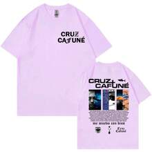 Nouvelle collection été 2026 : T-shirt merch de l'album Rapper Cruz Cafune, vêtements Harajuku Hip Hop, t-shirts à manches courtes pour hommes et femmes, mode décontractée, t-shirts en coton, tops pour femmes, magliette particolari, streetwear donna, y2k - Noir - Voir 5