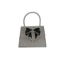 BV Bottega Bang Bang Bolso de mano de mujer de cuero genuino tejido a mano de Andiamo Clutch Campana. Nuevo bolso de mano con diseño de cola de golondrina y mariposa, ideal para vestido de novia, cumpleaños, banquete, noche, bolso cruzado, bolso de noche. - Plateado - Ver 7