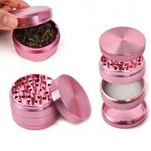 Bộ 1 máy xay 4 lớp bằng hợp kim nhôm - Máy xay đa năng cao cấp bằng kim loại - Phụ kiện gia đình nhỏ gọn - Bộ quà tặng ngày lễ (1.57 inch/2.48 inch) - Nhiều màu - Xem 1