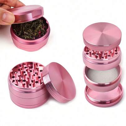 1 件 4 层铝合金研磨工具 - 优质金属多用途研磨机 - 紧凑型家用配件 - 节日礼品套装（1.57 英寸/2.48 英寸）
