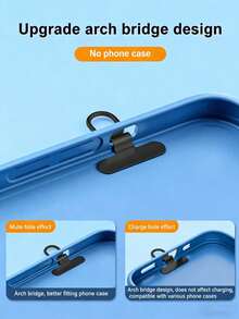 Universal Phone Lanyard Sticker, Phone Strap Replacement, Minimalist 360° Rotatable Phone Lanyard Sticker, Suitable For All Phone Protective Cases - Multicolor - View 2