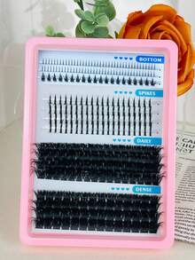 LIMEIKAI 15 Rows Spiky Cluster Eyelash Extension Set, Thick Individual Spiky Cluster Eyelash Extension Kit With Base Lashes - View 9