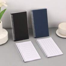 Spiral Bound Notebook, Multi-Function Test Pen Notebook, Spiral Binding, Memo Pad, Simple Design. It Includes Spiral Binding, Grid Layout For Rules And Diary Entries. Vertical Layout Quick Memo, Suitable For Schedules, Corporate Financial Accounting Books, Accounting Ledgers - Multicolor - View 11