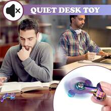 Metal , Silent Desk Toy, Cool Gift For Anxiety Relief, Sensory Calming, ADHD, Suitable For Teens & Adults, Great For Airplane Travel - Multicolor - View 5