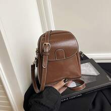 Bolso de mano moderno y versátil para mujer, estilo casual elegante con un toque de alta gama, bolso de hombro estiloso ideal para ir de compras. - Negro - Ver 1