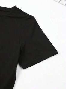 1pc Fih Calling Remind Me Message Decline Accept Phone Call Fish T-Shirt - Black - View 6