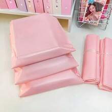 100pcs Pink Courier Packaging Bags, Logistics Packaging Bags, Sanitary ...