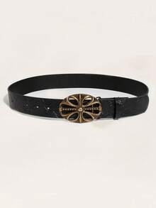 Thắt lưng nữ phong cách vintage Bohemian, khóa rỗng thời trang, thắt lưng unisex phong cách Punk Rock Y2K, phù hợp cho quần jean, váy và trang phục thường ngày, thắt lưng size lớn, khóa thắt lưng nữ thời trang, dây đeo bền, phụ kiện nữ - Rỗng - Xem 5