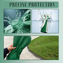 1/3/UT Funda Universal para Cabeza de Palo de Golf, Blanco & Verde Fresco, Estampado Minimalista de Palo de Golf, Material de Cuero Sintético, Mejora la Apariencia del Palo de Golf, Juego de 3 Piezas - Verde - Ver 4