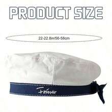 White Sailor Hat Stylish White Beret Cap With Bow-Knot Lolita JK Uniform Costume Accessory,White - 白色 - 查看 6
