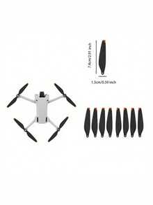 8Pcs Low-Noise Quick-Release Propellers For Mini 4 Pro & Mini 3 Pro Drone | Replacement Quiet Blades For Mini 4 Pro/Mini 3 Pro | Drone Propeller Accessories Quick-Release Props | Drone Replacement Parts For Mini 4 Pro & Mini 3 Pro - NOT Compatible With Mini 3 - Multicolor - View 8