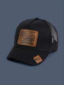 1pc Tropical Fish & Star Map Casual Streetwear Polyester Mesh Splice Warm Windproof UV Protection Unisex Baseball Cap, Versatile Snapback Hat For All Seasons - Peaked Cap - View 14