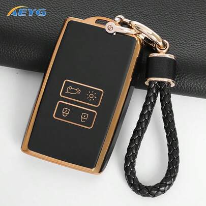 Ốp bảo vệ chìa khóa xe hơi bằng TPU mềm, chống trầy xước và chống sốc, tương thích với Renault Koleos Kadjar Megane Talisman Captur Espace Clio 2016-2023 Dacia Duster 2023. Phụ kiện ô tô