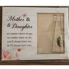 1pc Wooden Photo Frame, Mother And Daughter, Gift For Mom, Birthday Gift - No Matter What We Do, You'll Always Have Me - Love Mom Frame Gift - Thankful And Loving Decor Gift Fits 4x6 Inch - A - View 8
