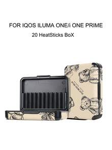 1pc IQOS ILUMA ONE PRIME Series 20-Stick Holder & Protective Case, PC+PU Hard Shell Soft Leather Dual Protection, Comfortable Grip, Anti-Crush Anti-Moisture, Portable, Fashionable Cartoon Pattern, Suitable For Business People, Men And Women, Travel Essential Accessory, Luxury Experience - BOX/Brown Bear - View 14