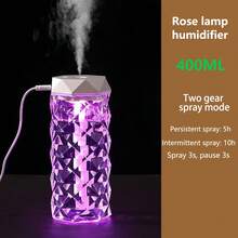 This USB-Powered Large Capacity Acrylic Crystal Humidifier Can Be Used As A USB Night Light, Desk Lamp, And Crystal Atmosphere Light. It Is Also A Small Essential Oil Diffuser Suitable For Bedroom And Home Use (Please Do Not Use Oil-Based Perfumes Or Fragrances). The Lid Is Not Waterproof. 7-Color RGB Auto-Changing, Long Press To Lock The Color. - 白色 - 查看 10