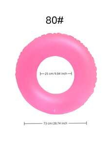 1pc Creative Design Matte Swim Ring, Summer Swimming Pool & Beach Floating Accessory, Party Use, Perfect Summer Gift, Swimming Pool Floating Lounger, Fun & Relaxation For Adult Vacation - Multicolor - View 18