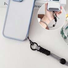 NIAWEA 6pzs Correa para Celular Muñeca, Cordón para Celular Ajustable, Correa Antirrobo para Teléfono Móvil Moda, Cómodo y Transpirable, Hebilla de Metal, Accesorios para Celular 28cm, Negro+Gris+Rosa - como en la imagen - Ver 8