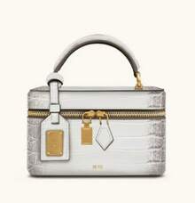 Bolso de mujer de cuero genuino tejido a mano BV Bottega Bang Bang de Andiamo Clutch Campana JWP, nuevo bolso tipo caja tejido a mano, bolso con cremallera, bolso de moda tipo lonchera, bolso de hombro. - Patrón de cocodrilo blanco - Ver 3