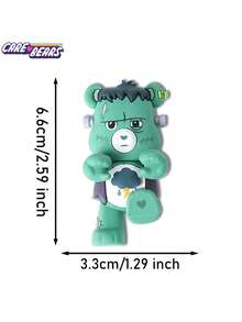 CARE BEARS 1個  正版授權 Monster Mash 暴躁熊 3D 冰箱磁鐵，可愛熊設計 PVC 冰箱裝飾磁鐵，適用於廚房收納與粉絲收藏禮物 - 熊 - 查看 5