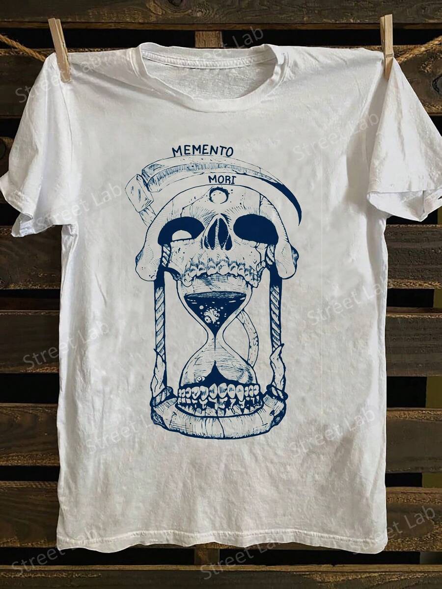 Collection 2026, Serial Number 12313. Loose-Fitting And Comfortable Vintage T-Shirt. - White - View 1