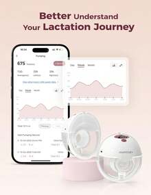 Momcozy M5 Smart Electric Breast Pump, App-Controlled, Hands-Free, 3 Modes & 9 Levels - 紅色1件 - 查看 3
