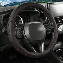 Summer Breathable Massage Car Steering Wheel Cover, Dual-Color Patchwork Design, Suitable For 38CM, O-Shaped Sedans, SUVs, Pickups, For Car Interior - Multicolor - View 9