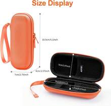 Carrying Case, EVA Zipper Carrying Hard Case Cover For Digital Voice Recorders, MP3 Players, Storage Holder For 3D Printing Pen, USB Cable, Earphones, Memory Cards, U Disk, Orange - 顏色 - 查看 6