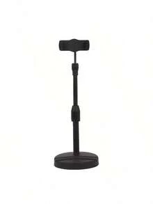 Adjustable Desk Phone Holder, Suitable For Video Recording, Universal Phone & Tablet Stand, Phone Recording Stand, Desktop Tripod, Compatible With Apple Devices Shooting, Mini Apple Tripod, Phone Stand, Android Devices, (Night Black) - Multicolor - View 9
