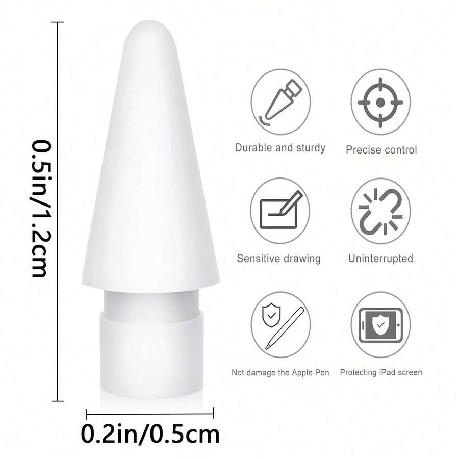 3/6/9個替換筆尖，相容於 Apple Pencil 第1代/第2代，相容於 iPad Pro Pencil 第1代/第2代筆尖