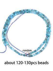 Natural Faceted Cube Amazonite Howlite Apatite Moonlight Agate Stone Square Spacer Beads For Jewelry Making Diy Bracelet 3x3mm - Multicolor - View 15