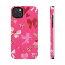 Pink Valentine's Day Phone Case - Coquette Bows, Cute Hearts & Romantic Collage - 1 Piece Of Picture Color - View 4