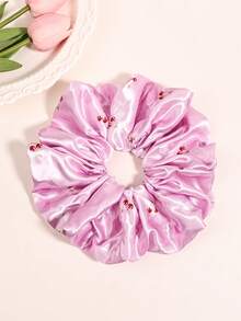 1pc Fruit Pattern Elastic Hair Scrunchie, Versatile Oversized Elastic Hair Tie Hair Accessory Ponytail - Multicolor - View 10