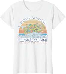 Teenage Mutant  Cowabunga Surf T-Shirt - White - View 1