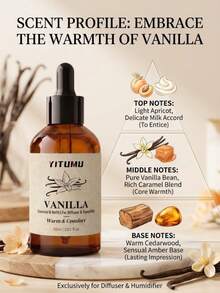YITUMU Car & Home Dual-Use Essential Oil Refill, 60ml/100ml Long-Lasting Fragrance Oil, Suitable For Humidifiers & Diffusers, Cozy Aromatherapy Car Deodorizer - Vanilla - View 4