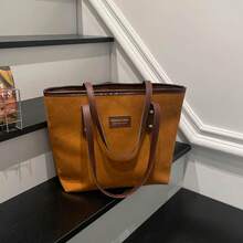 Bolso de mano moderno y versátil para mujer, estilo casual elegante con un toque de alta gama, bolso de hombro estiloso ideal para ir de compras. - blanquecino - Ver 8