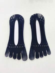 1/5 Pairs Summer Thin Starry Sky Invisible Five-Finger Boat Socks (Socks Not Included) - Multicolor - View 13