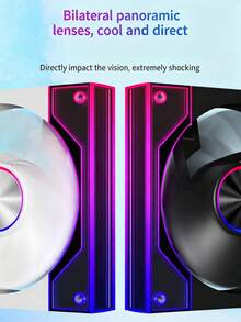 Panoramic Lens ARGB Case Fan, Low Noise Hydraulic Bearing With Anti-Vibration Pad Design, Temperature Control Computer Cooling Fan - 查看 6