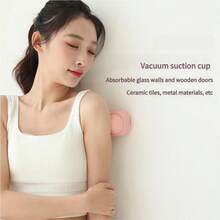 Mini masseur rechargeable, appareil de massage mains libres pouvant adhérer aux murs et aux sols, convient pour un massage du corps entier, excellent cadeau - Multicolore - Voir 5