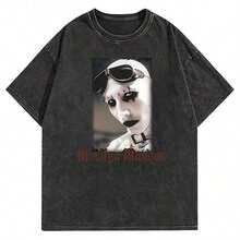 Retro 100% Cotton T-Shirt For Men And Mature Women, Harajuku Style, Short Sleeve, With The Phrase 'I Am Fernando Alonso' - 黑色 13 - 查看 1