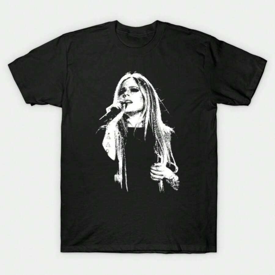 Fashionabel T-shirt för europeiska och amerikanska kvinnliga rockartister, vintage-stil, mångsidig klädsel för musikälskare. Streetwear-kläder T-shirts Dam Sommarblusar Dam Sweatshirts Dam Kortärmade T-shirts Dam Strandkläder  dam - Svart - Visa 1