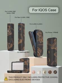 1PC For IQOS ILUMA ONE/ILUMA I ONE/New Iluma I One/ILUMA/ILUMA I /ILUMA PRIME/Iluma I Prime 20 HeatSticks BoX Series Protective Case, Fashionable Minimalist Cartoon Pattern Portable Storage Leather Sleeve, Full Protection Anti-Drop Anti-Fingerprint Wear-Resistant High-End Texture Hard Shell Soft Leather Dual Protection, Perfect Gift Choice, High-End Protective Shell, Unisex Fashion Accessory, Fashionable Patchwork Personalized Appearance Decoration, Business Casual Versatile Style, Precise Hole Position Perfect Fit, Couple Style Unisex, Iqos Series Dedicated Protective Shell, TEREA Storage Box - Brown Bear - View 7