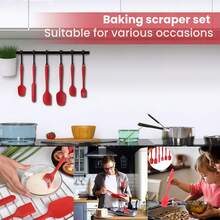 6pcs Silicone Baking Tools - Heat Resistant Spatula & Basting Brush Set, Easy To Clean Multi-Functional Kitchenware, Suitable For Cake Decorating/Cooking/Grilling, Ideal Gift For Halloween & Christmas - Multicolor - View 3