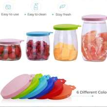 1pc Random Pet Supplies Silicone Can Lid With Spoon, Cat/Dog Food Seal Cover - 500ml - View 8